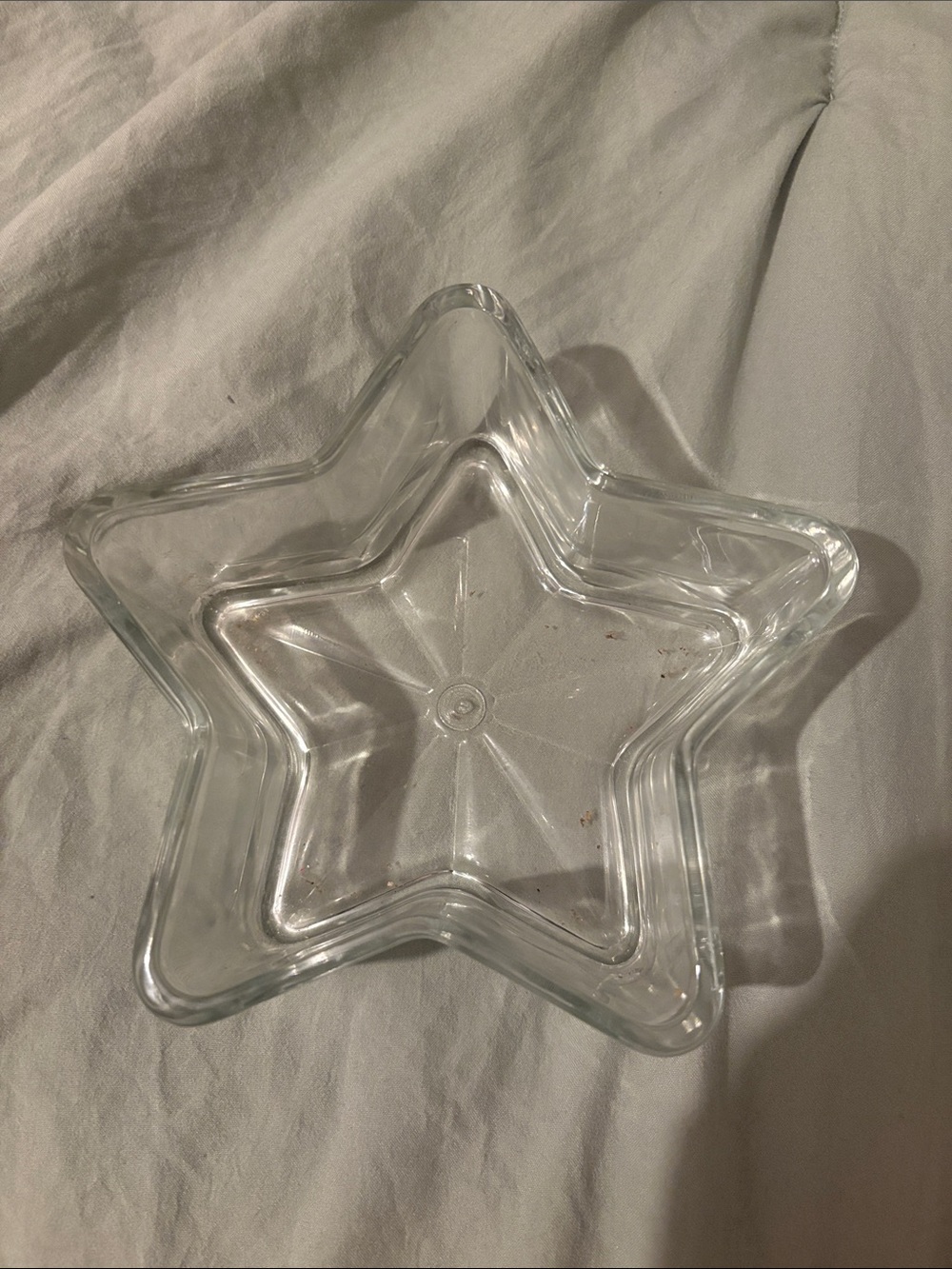 Clear Star-Shaped Glass Dish